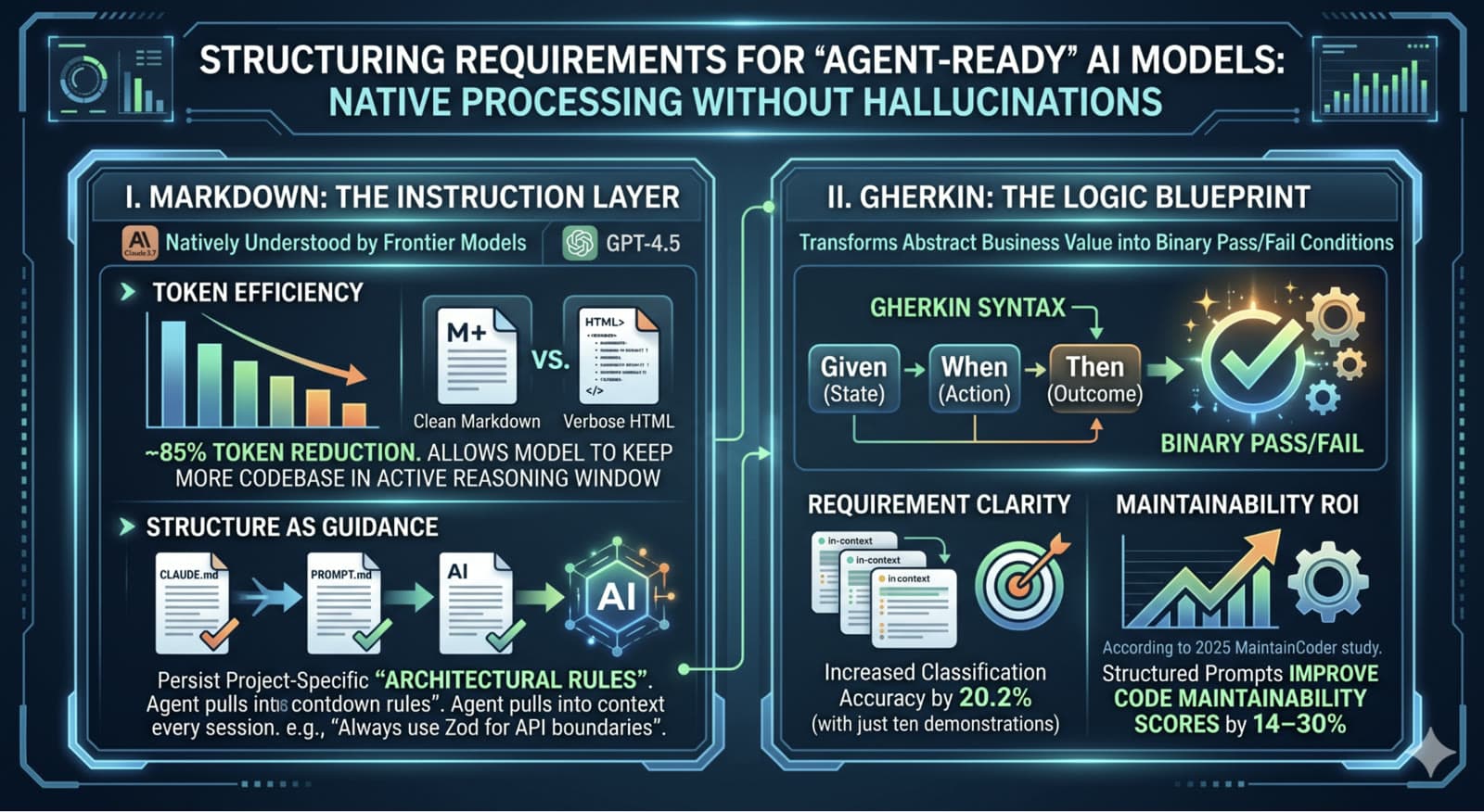 Structuring requirements for agent-ready AI models