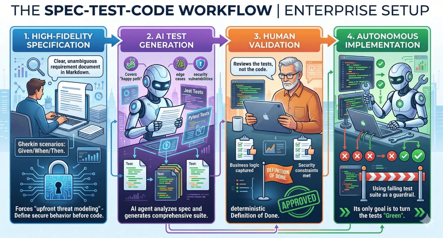 The Spec-Test-Code Workflow - Enterprise Setup