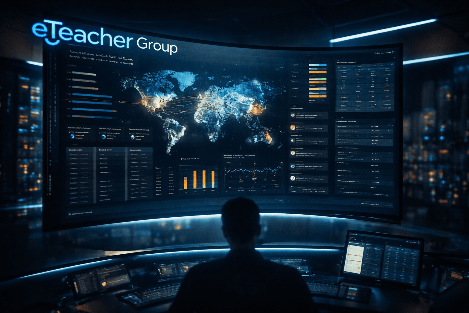 eTeacher modernised LMS and TMS platform interface