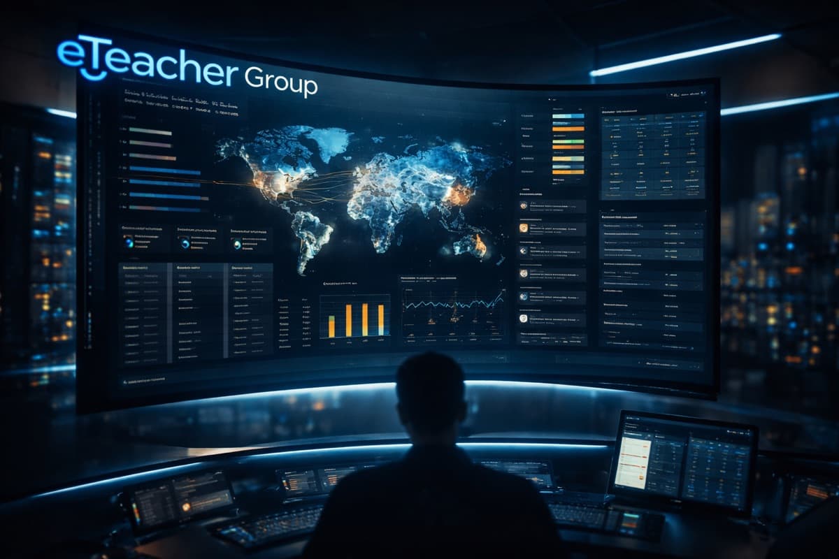 eTeacher modernised LMS and TMS platform interface