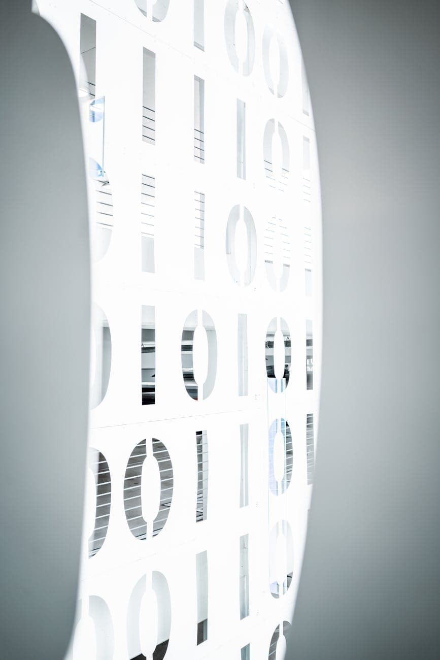 An abstract pattern of data, the texture beneath an AI workflow.